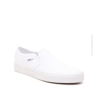 NEW/ VANS ASHER SLIP-ON SNEAKER - WOMEN'S-White